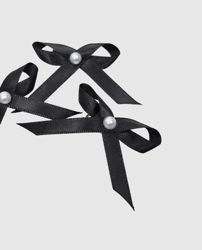 LELET NY Набор черных шпилек ASHLEY MINI BOW LELRES231694B