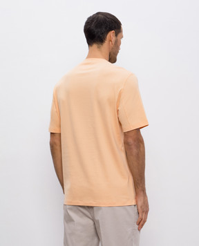 Brunello Cucinelli Оранжевая футболка M0B131308