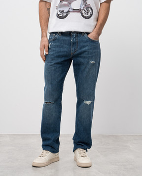 Dolce&Gabbana Сині джинси з проріхами GP02XDG8ME8
