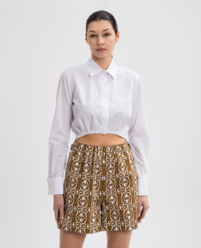 Max Mara Белая укороченная рубашка FALSTER FALSTER