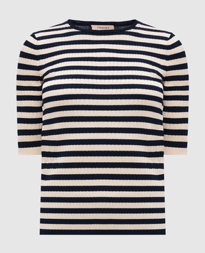 Twinset Синя футболка в смужку 251TP3470