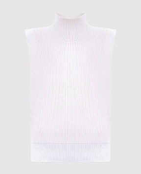 Dondup Белый жилет из шерсти и кашемира DT398M00988D002