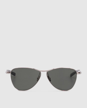 Saint Laurent Сріблясті сонцезахисні окуляри 831 VESPER 843055Y9969
