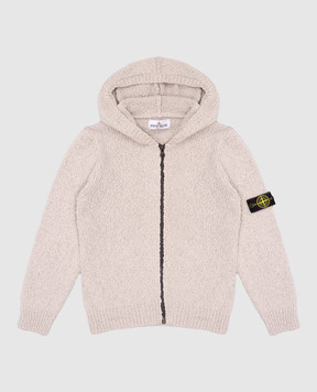 Stone Island Сірий кардиган з патчем логотипа K1S165100018S00D11012