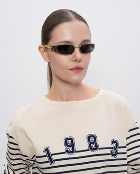 Givenchy Thelios Золотисті сонцезахисні окуляри з логотипом GV40099U