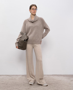 Allude Бежевый свитер из шерсти и кашемира 25517004