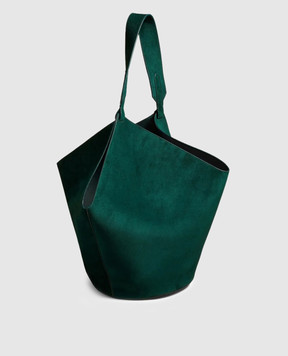 Khaite Зелена замшева сумка Lotus HAITEBAG