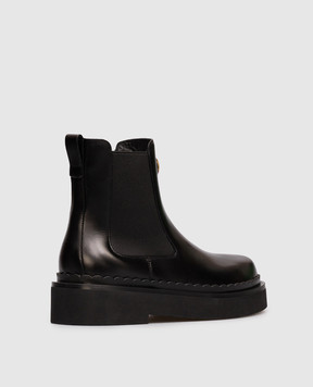 Valentino Чорні шкіряні челсі Vlogo 7W2S0ME7BEK