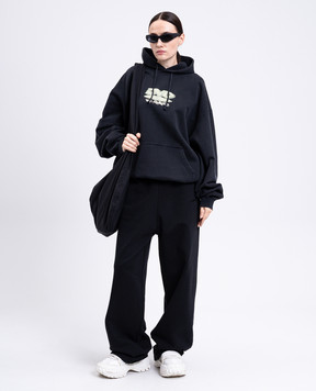 Vetements Черные худи с принтом UH76HD380B