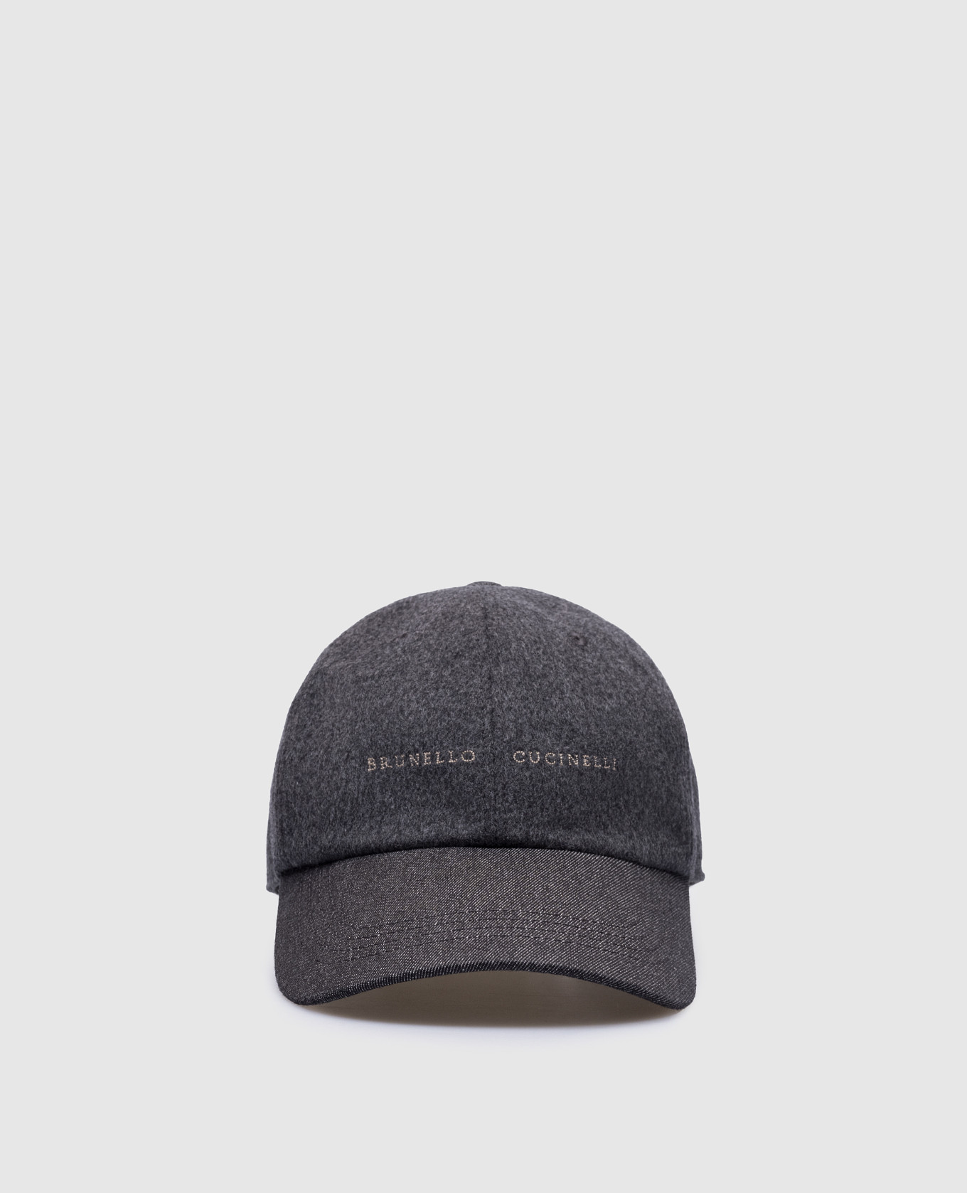 

Серая кепка из шерсти и кашемира, Серый, Кепки