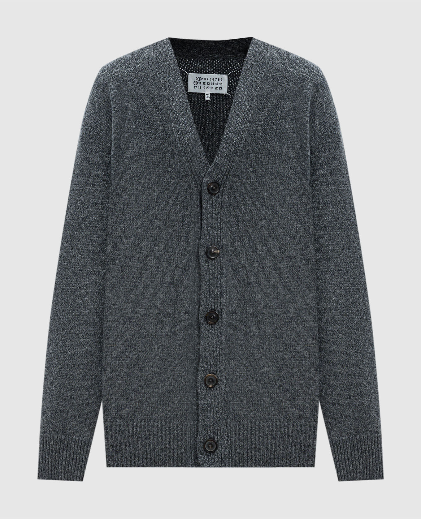 

Серый меланжевый кардиган из шерсти, Кардиганы