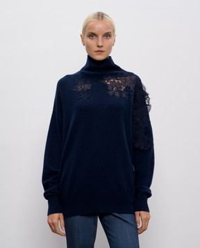 Ermanno Scervino Синій светр з кашеміру D475M721APPYU