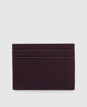 Dolce&Gabbana Бордовый кожаный картхолдер BI0330A1001