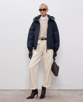 Brunello Cucinelli Синя пухова куртка MG5017852