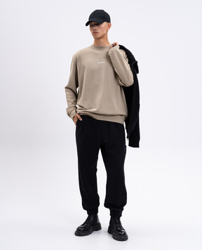 Stone Island Бежевий світшот з принтом логотипа K2S156100018S0195
