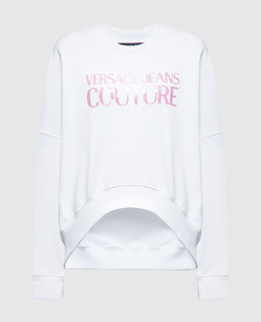 Versace Jeans Couture Білий світшот з логотипом 76HAIG03CF01G