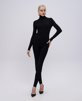 Dolce&Gabbana Черный гольф из шерсти в рубчик FXW37TJCVXG