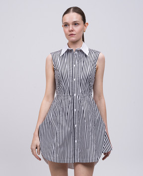Max Mara Sportmax Біла сукня-сорочка SELE в смужку SELE