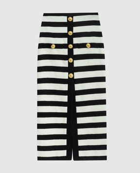 Balmain Спідниця міді в смужку DF1LE480JI70