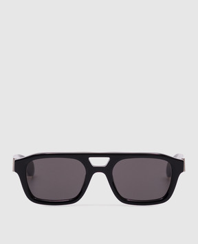 Alexander McQueen Чорні сонцезахисні окуляри T-Bar 821704J0749
