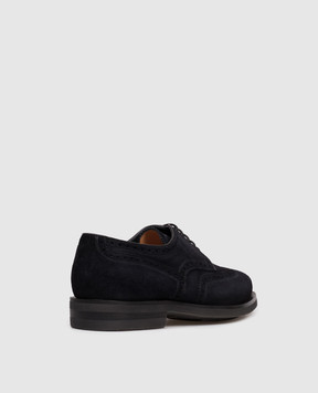 Santoni Сині замшеві броги MCCG15761PI2HGEX