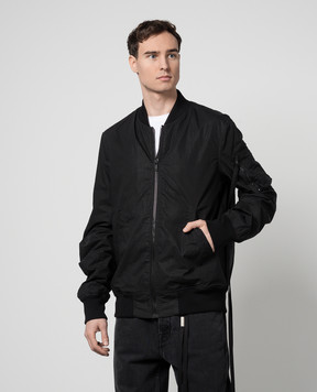 Ann Demeulemeester Черный бомбер Dries 2401MJA47FA416