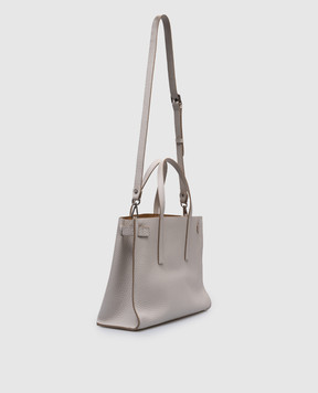 Gianni Chiarini Біла шкіряна сумка-тоут Altea BS11646RNGDBL