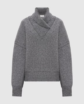 Saint Laurent Сірий светр з вовною альпаки 827215Y77CE