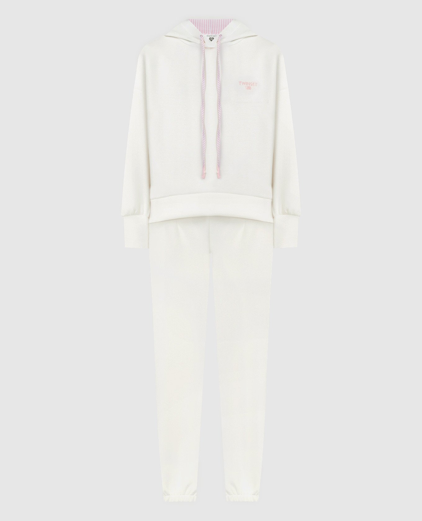 White tracksuit with logo