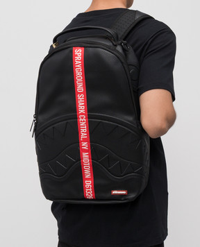 Sprayground Дитячий чорний рюкзак SHARK CENTRAL METRO HUNT 910B6210NSZ