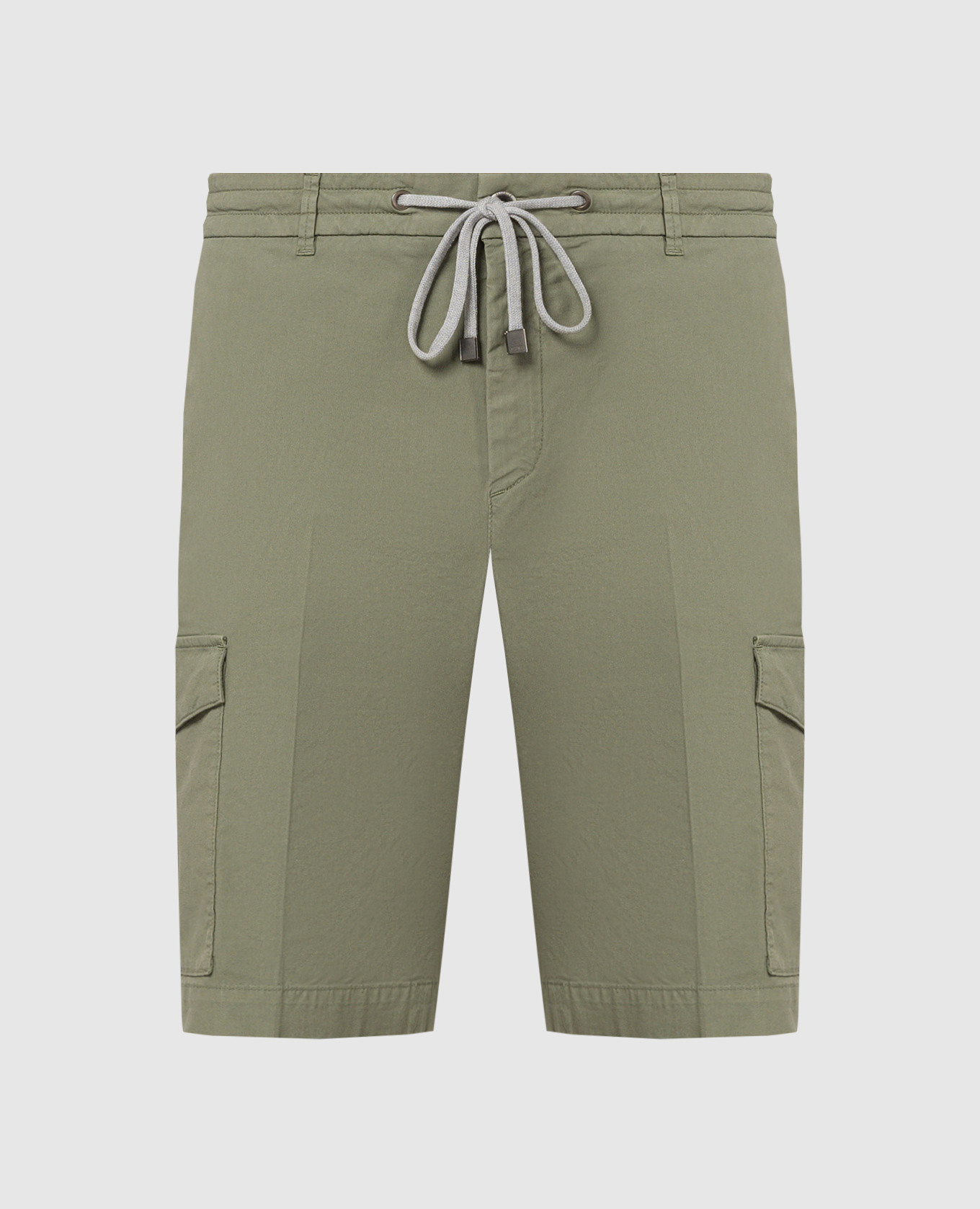 Green logo cargo shorts