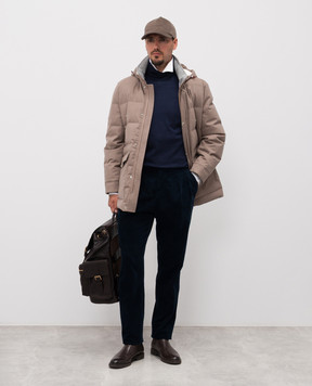 Brunello Cucinelli Сині вельветові штани M280UM5030