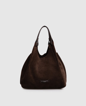 Gianni Chiarini Коричнева замшева сумка-тоут Dua BS9779CMPL