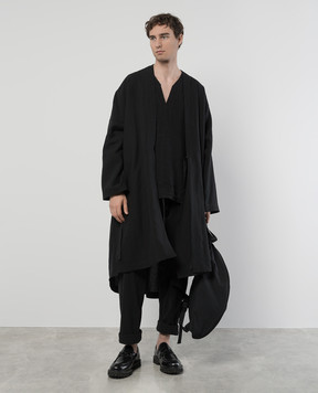 Jan Jan Van Essche Чорна туніка з льону TUNIC35LINENSHIRTING