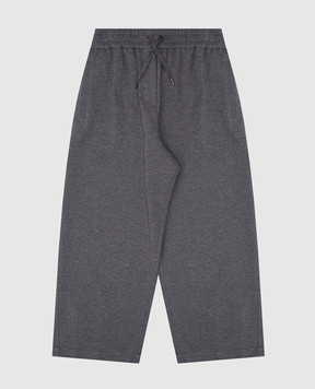 Brunello Cucinelli Детские серые спортивные штаны BG927E639C