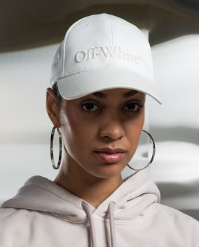Off-White Біла кепка з вишивкою логотипа OWLB044S24FAB001