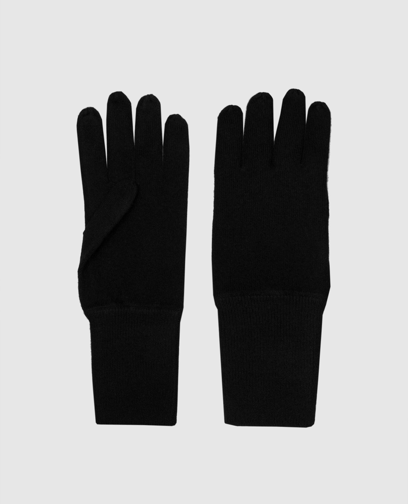 

Черные кашемировые перчатки, Черный, Перчатки