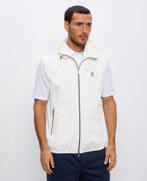 Brunello Cucinelli Белый жилет с логотипом логотип MM49A7450G