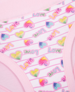 RiminiVeste Детские розовые трусики Lovely с принтом Love B2821J