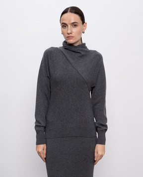Tom Ford Сірий светр з кашеміром MAK1389YAX906