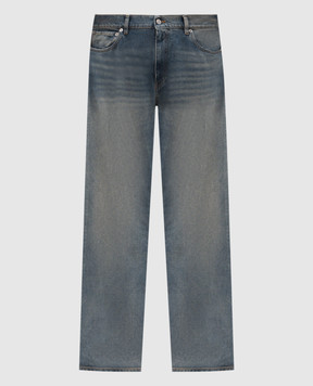 Maison Margiela MM6 Сині джинси кльош з ефектом потертості SH2LA0040M30017
