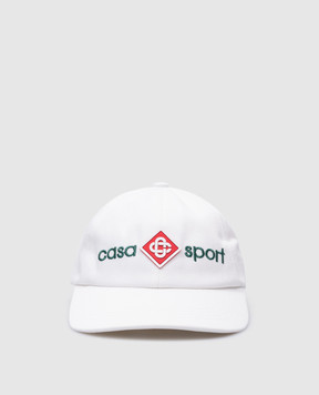 Casablanca Белая кепка Casa Sport с вышивкой логотипа AS24HAT00210