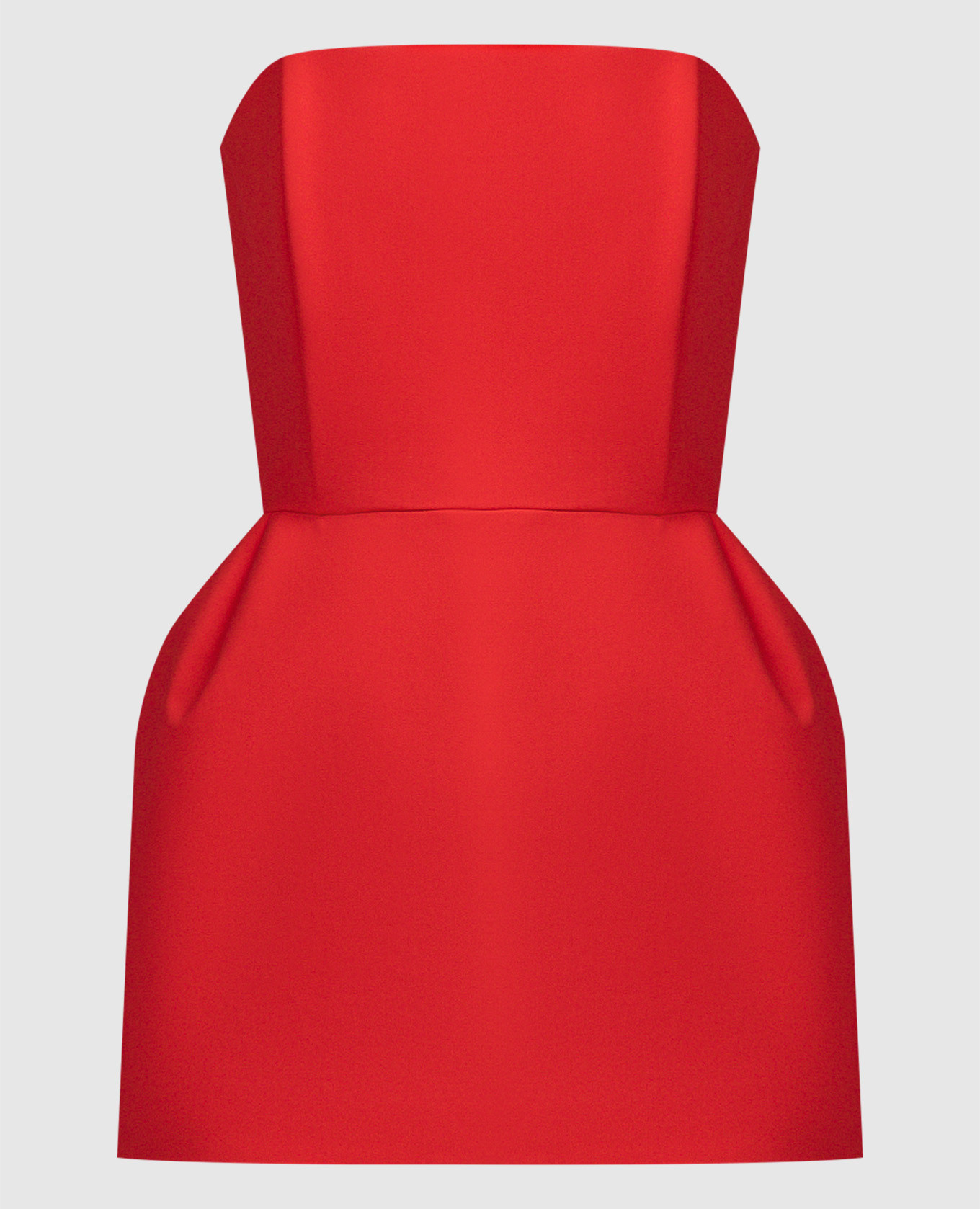 Красное платье мини Babydoll