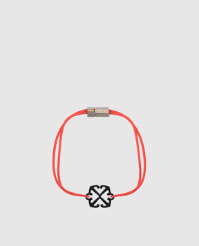 Off-White Червоний браслет Arrow OMOA10AC99MET001