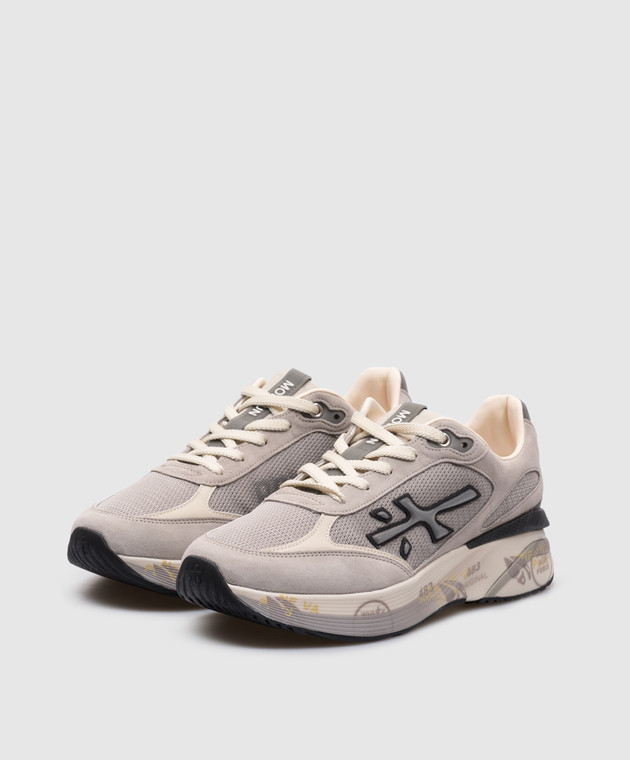 Premiata Серые комбинированные кроссовки MOERUN MOERUN7304 изображение 2