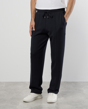 Canali Синие спортивные штаны MJ02045T0843