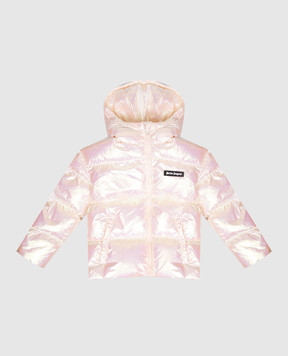 Palm Angels Дитяча рожева куртка з голографічним ефектом PGEJ005F25FAB001412