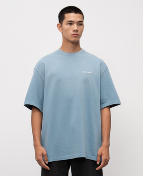Axel Arigato Блакитна футболка Gradient з вишивкою логотипа A3458002