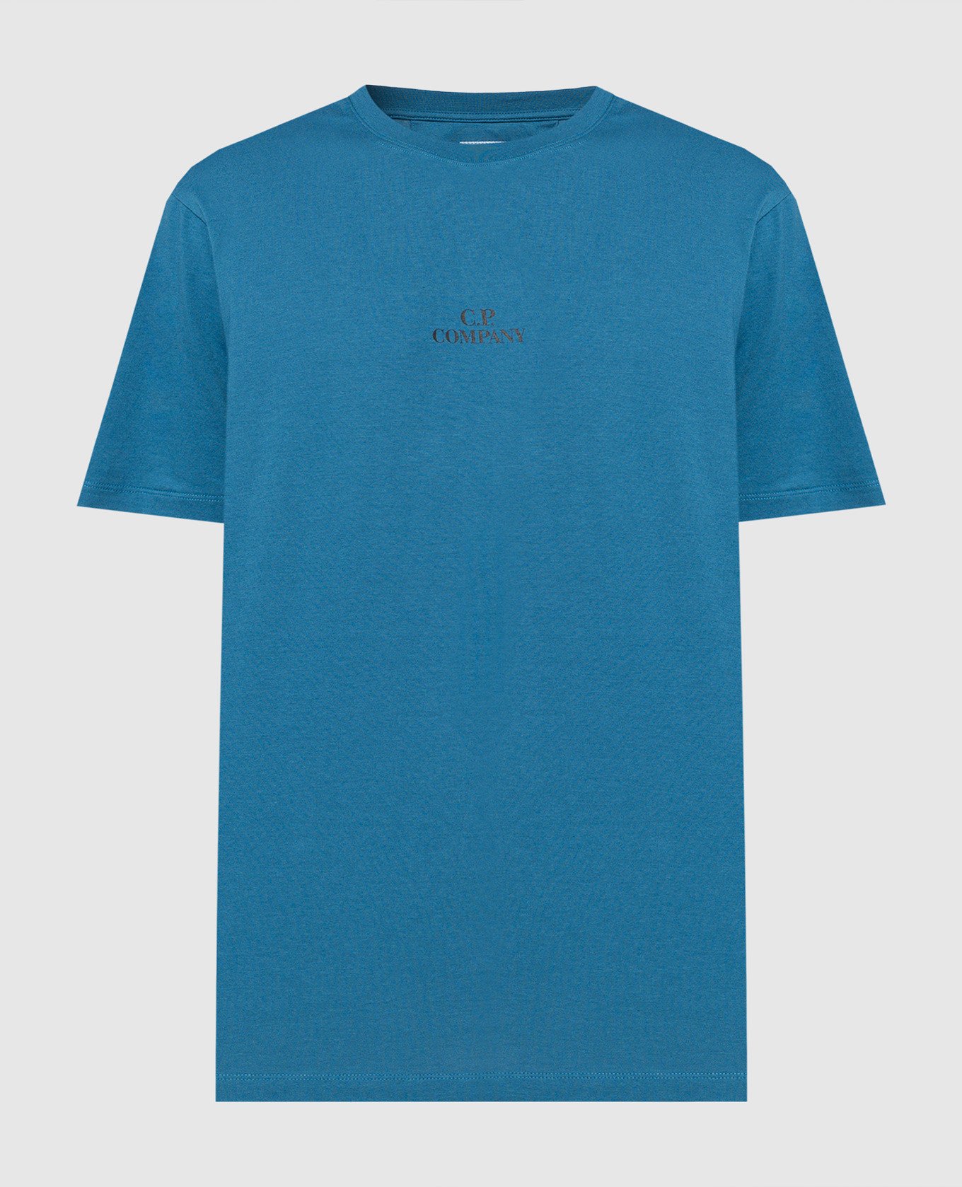 Blue t-shirt with logo print