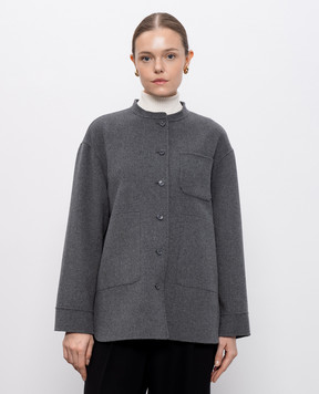 Max Mara Сіре пальто COSTANZA з вовни COSTANZA